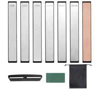 Dadabig set di 6 Pietre Diamantate Per l'affilatura, Grossolane o Estreme pietra affilacoltelli con base 120/240/600/1000/2000/3000 maglie piccole pietre per affilacoltelli