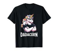 Dadacorn Cool Unicorn Dad And Kid Sunglasses Maglietta
