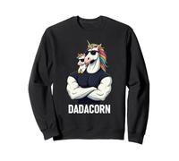 Dadacorn Strong Unicorn Dad Baby Father's Day Funny Papa Felpa