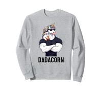 Dadacorn Strong Unicorn Dad Baby Father's Day Funny Papa Felpa