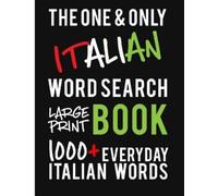 Dadamilla Desig The One and Only Italian Word Search Large Print Boo (Tascabile)