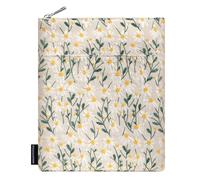 Dadanism 9-11 Pollici Custodia Protettiva a Margherita Ricamata per iPad A16 11a Gen 11"/10a Gen 10,9", iPad Air M3 11"/Pro 11"/Air 5 4 10,9"/9a 8a 7a Gen 10,2", Galaxy Tab A9+ Plus 11", Beige