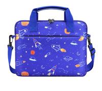 Dadanism Custodia per Tablet per Bambini, Borsa per Tablet da 12.5 Inch, Borsetta per Tablet con Manico e Tracolla per Fire HD 10 Kids/Fire HD 10 Kids Pro 13th/11th Gen 2023/2021, Spazio Blu