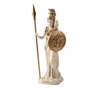 DadArt Statua in resina della dea della saggezza Athena Minerva con dettagli dorati Mitologia greca romana
