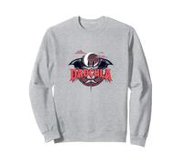 Dadcula: Spooky Dad Halloween Vampiro Bat Baffi Felpa, Unisex per Adulti, Grigio Melange, S