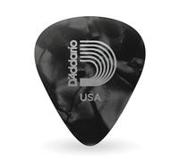 D'Addario 1CBKP6-25 Confezione da 25 Plettri Duri Planet Waves, Celluloide, Nero