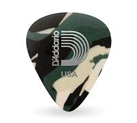 D'Addario 1Ccf2-100 Confezione da 100 Plettri Morbidi Planet Waves in Celluloide, Mimetico