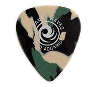 D'Addario 1CCF2-25 Confezione da 25 Plettri Morbidi Planet Waves, Celluloide, Mimetico
