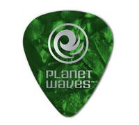 D'Addario Plettri 1CGP7-25 Planet Waves, Extra duri in celluloide, Verde Perla - Confezione da 25