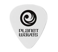 D'Addario 1CWH2-100 Confezione da 100 Plettri Morbidi Planet Waves, in Celluloide, Bianco