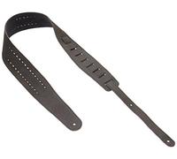D'Addario 25PRF01 Tracolla per Chitarra Planet Waves in Pelle Traspirante, Righe Nere