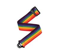 D'Addario Auto Lock Tracolla Per Chitarra - Accessori Per Chitarra Acustica Ed Elettrica - Tracolla Per Chitarra Autobloccante Facile Da Usare - Rainbow - 2" Width - Polypro