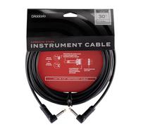 D'Addario Cavo per chitarra - Cavo per chitarra - da maschio 1/4 di pollice a maschio 1/4 di pollice - Cavo per strumenti American Stage - da angolo retto ad angolo retto, 9 m