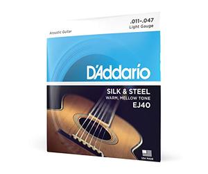 D'Addario Corde Acustiche Silk & Steel EJ40, 6-String, 11-47