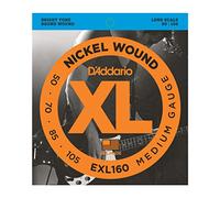 D'Addario Corde Basso Elettrico - XL EXL160-4 Corde - Lunga Scala, Medio, 50-105 - 1-Pacchetto
