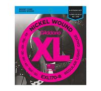 D'Addario Corde Basso Elettrico - XL EXL170-8 - 8 Corde - Lunga Scala, Luce, 32-130 - 1-Pacchetto