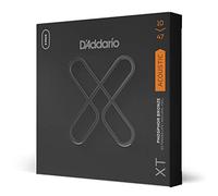D'Addario Corde Chitarra Acustica | Corde per Chitarra Acustica | Corde Acustica | Coated | XTAPB1047, XT - Corde in fosforo-bronzo, scalatura leggera, 10-47, confezione da tre mute