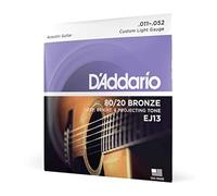D'Addario EJ13 80/20 Custom Light 11-52 Corde in Bronzo x Chitarra Acustica