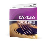D'Addario Corde Chitarra Acustica | Corde per Chitarra Acustica | Corde Acustica | EJ38H Set Corde Acustica EJ Phosphor BRZ RND WND, 10-27