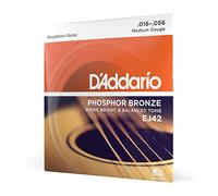 D'Addario Corde per chitarra acustica EJ42 – Phosphor Bronze Roundwound 16-56