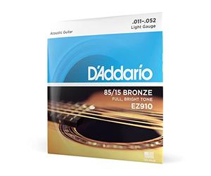 D'Addario Corde Chitarra Acustica| EZ910 Set Ez Great American, Bronzo, 11-52