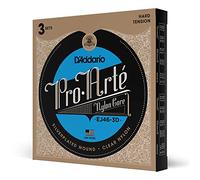 D'Addario Corde Chitarra Classica - Pro-Arte EJ46-3D - Set Corde Chitarra Acustica Nylon - Tensione Dura, 3-Pacchetto