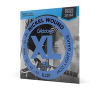 D'Addario Corde Chitarra Elettrica - EJ21 - Set Corde per Chitarra Elettrica per Ferita Nichel - 6 Corde - Luce Jazz, 12-52 - 1-Paccetto