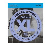 D'Addario Corde Chitarra Elettrica - EXL116 - Set Corde per Chitarra Elettrica per Ferita Nichel - 6 Corde - Medio superiore/fondo pesante, 11-52 - 1-Paccetto