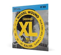 D'Addario Corde Chitarra Elettrica - EXL125 - Set Corde per Chitarra Elettrica per Ferita Nichel - 6 Corde - Super Luce superiore/inferiore Normale, 09-46 - 1-Paccetto