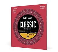 D'Addario Corde Per Chitarra - Corde Per Chitarra Classica In Nylon - Corde Per Chitarra Classica - Nylon Trasparente Per Studenti - Normal Tension, 3/4-1-Pack