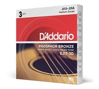 D'addario corde della chitarra acustica di bronzo fosforoso -, confezione da 3