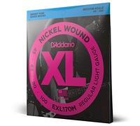 D'Addario Corde per Basso Elettrico XL Nickel 45-100, Scala Media | Le corde per basso elettrico XL Nickel offrono timbro brillante, feeling uniforme e lunga durata.
