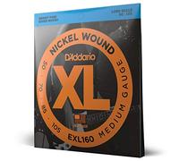 D'Addario Corde Basso Elettrico - XL EXL160-4 Corde - Lunga Scala, Medio, 50-105 - 1-Pacchetto