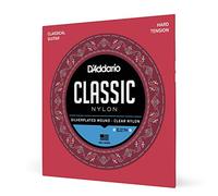 D'Addario Corde Per Chitarra - Corde Per Chitarra Classica In Nylon - Corde Per Chitarra Classica - Nylon Trasparente Per Studenti - Hard Tension - 1-Pack