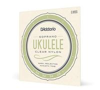 D'Addario Corde per Ukulele Clear Nylon Soprano EJ65S, Set 4 Corde