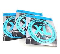 D'Addario D'Addario EXL150H - Corde leggere per chitarra elettrica, confezione da 3