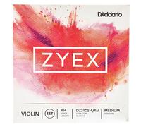 Set di corde D'Addario DZ310S 4/4M Zyex per violino con corda D in argento, scala 4/4, tensione media