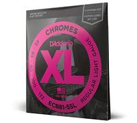 D'Addario ECB81-5SL Set Corde Basso Chromes Flat Wound - NUOVO