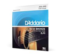 D'Addario EJ11 Corde per Chitarra Acustica 80/20 Bronze Light 12-53 Set