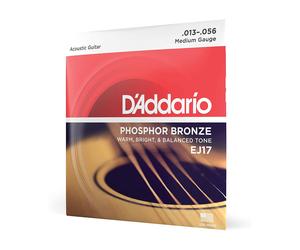 D'Addario EJ17 Medium Gauce Corde x Chitarra Acustica 013-056 Phosphor Bronze