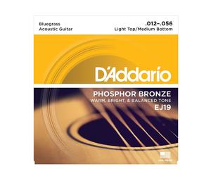 D'Addario EJ19 Light Top/Medium Botton Corde x Chitarra Acustica 012-056