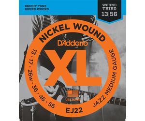 D'ADDARIO EJ22 ELETTRICA 013-056 MUTA CHITARRA ELETTRICA