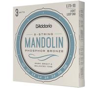 D'Addario EJ73 - Corde in fosforo-bronzo per mandolino, scalatura leggera, 10-38, 3 mute