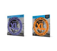 D'Addario EXL115 Set di Corde Rivestite in Nickel per Chitarra Elettrica, Medium, 11-49 & Exl110Bt Set Corde Elettrica Exl