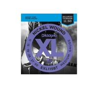D'Addario Corde Chitarra Elettrica - EXL115BT - Set Corde per Chitarra Elettrica per Ferita Nichel - 6 Corde - Tensione media ed equilibrata, 11-50 - 1-Paccetto