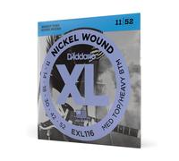 D'Addario EXL116 Medium Top/Heavy Bottom Corde x Chitarra Elettrica Nickel 11-52