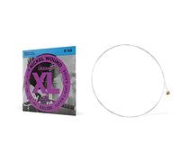 D'Addario EXL120 Set di Corde Rivestite in Nickel per Chitarra Elettrica, Super Light, 9-42 & PL009 Corda Singola Elettrica-Acustica Plain Steel