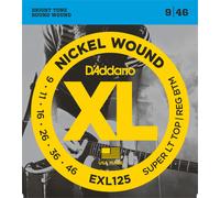 D'Addario EXL125 Muta di corde per chitarra elettrica Super Light Top / Reg B...