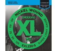 D'ADDARIO EXL220-5 MUTA SET CORDE PER BASSO 5 CORDE SCALA 040 - 125