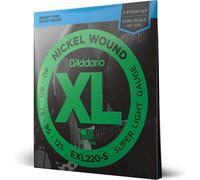 D'Addario EXL220-5 Super Light 40-125 Corde per Basso a 5 corde rivestite Nickel